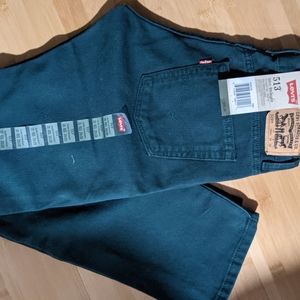 Green Ribbed Levi's 513